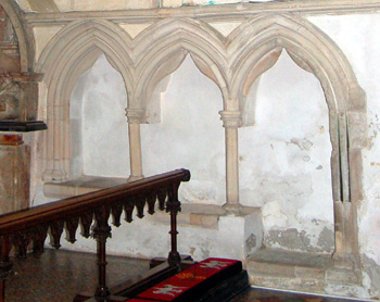 The sedilia August 2009